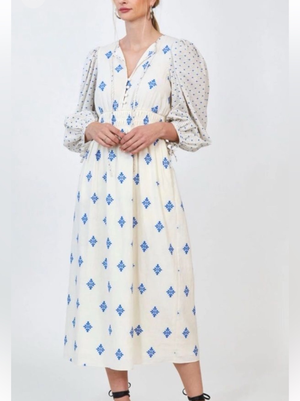 Hunter Bell Clementine Dress Blue Medallion